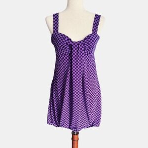 Tempted Hearts Vintage Y2K Polka Dot Mini Dress Sz. Med Large Pinup Retro